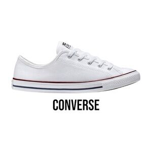 CONVERSE All Star Dainty Classic White | Lace Up Flats | Women’s 7.5
